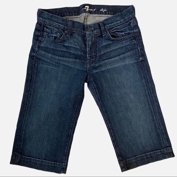7 For All Mankind Dojo Mid Rise Capri Jeans 27 - Picture 11 of 11